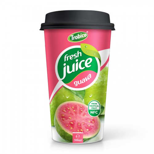 300ml PP Cup Fresh Guava Fruit Juice Drink