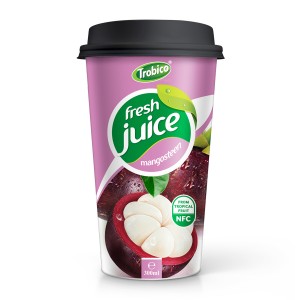 300ml PP Cup Fresh Mangosteen Fruit Juice Drink