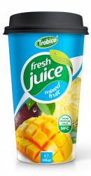 300ml PP Cup Fresh Mixed Fruit Juice Drink