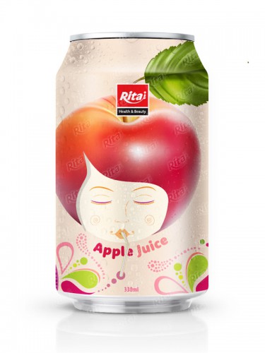 330ml Canned Fresh Apple Fruit Drink