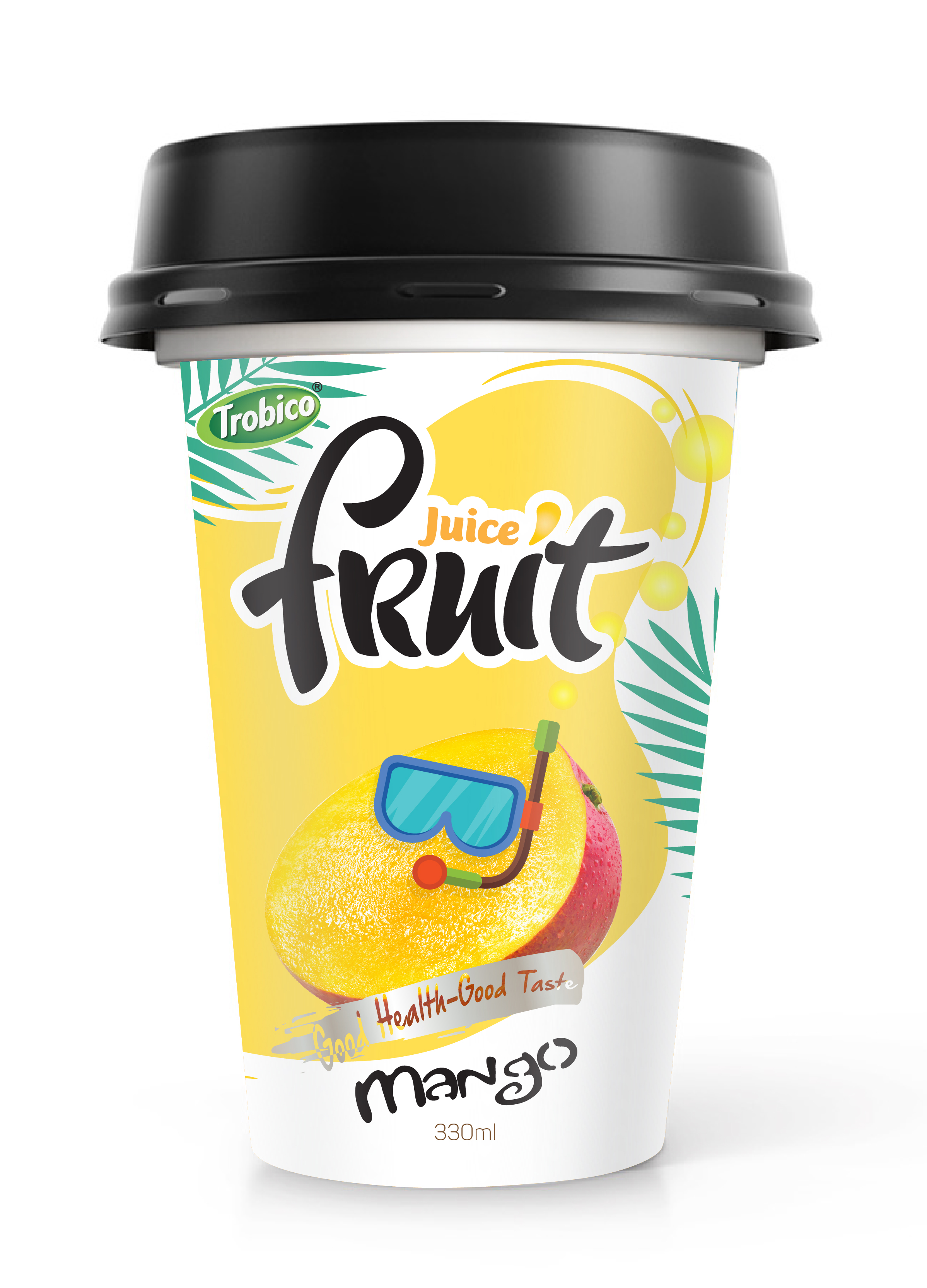330ml PP cup Good Taste Mango Juice Drink TROBICO OEM Beverage