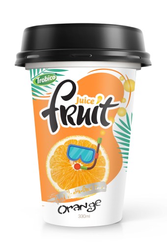 330ml PP cup Good Taste Orange Juice Drink