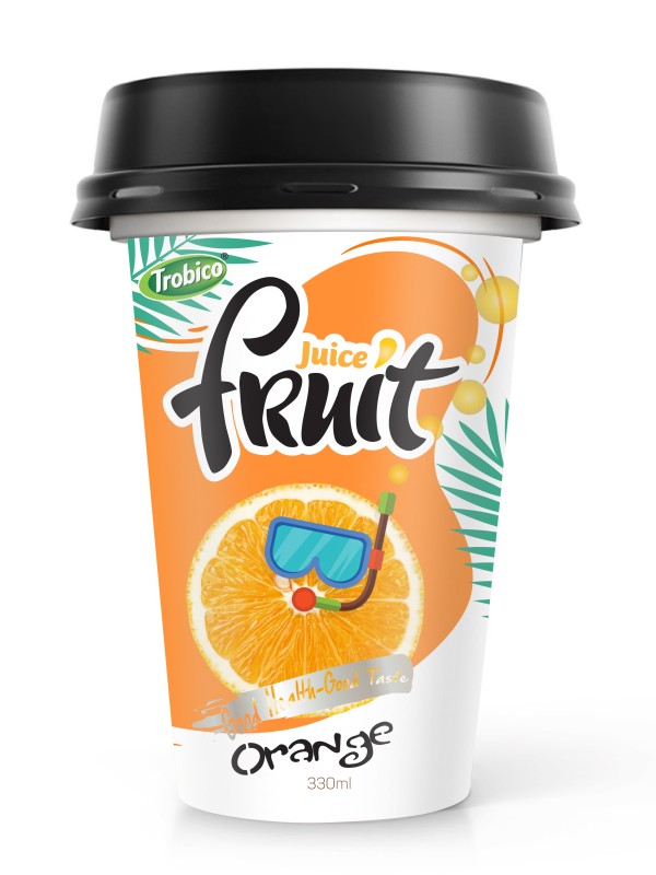330ml PP cup Good Taste Orange Juice Drink