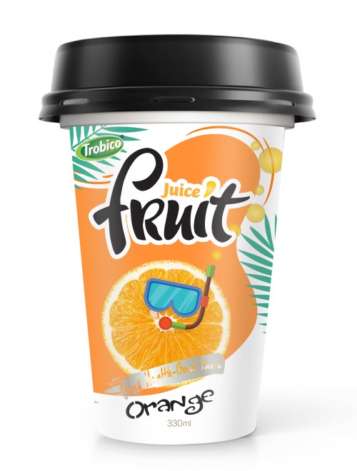 330ml PP cup Good Taste Orange Juice Drink