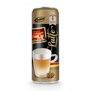 330ml Premium Quality Latte Coffee Drink in can by Trobico Beverage Vietnam