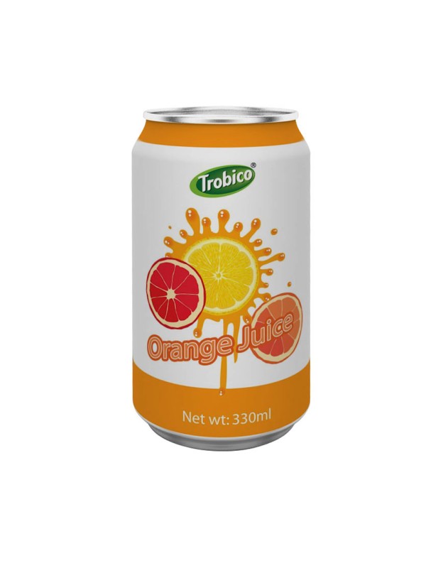 330ml alu can Orange Juice Drink 1