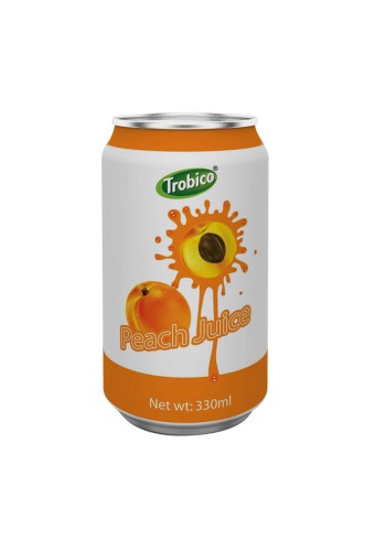 330ml alu can Peach Juice Drink 1