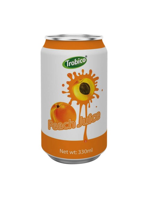 330ml alu can Peach Juice Drink 1