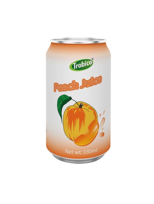 330ml alu can Peach Juice Drink