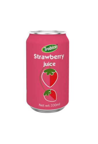 330ml alu can Strawberry Juice Drink