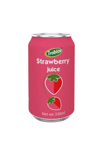 330ml alu can Strawberry Juice Drink
