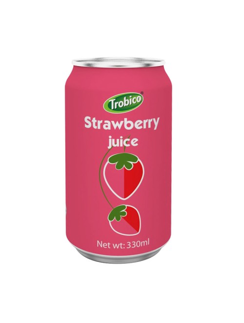 330ml alu can Strawberry Juice Drink