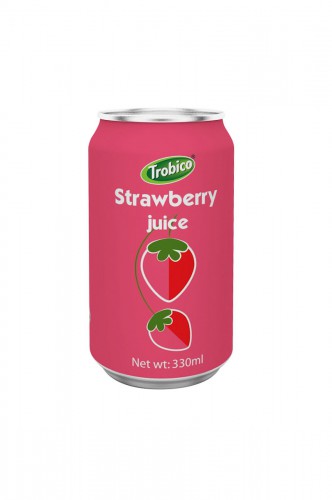 330ml alu can Strawberry Juice Drink