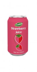 330ml alu can Strawberry Juice Drink
