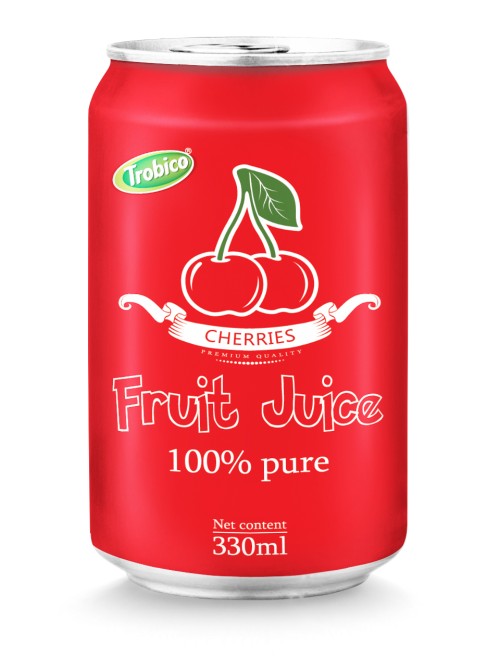 330ml aluminum can 100 pure cherry juice