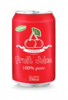 330ml aluminum can 100 pure cherry juice