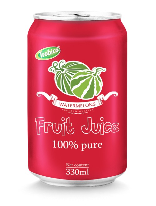 330ml aluminum can 100 pure watermelon juice