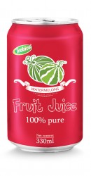 330ml aluminum can 100% pure watermelon juice