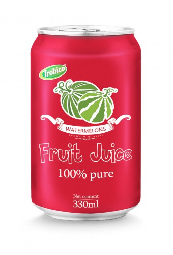 330ml aluminum can 100 pure watermelon juice