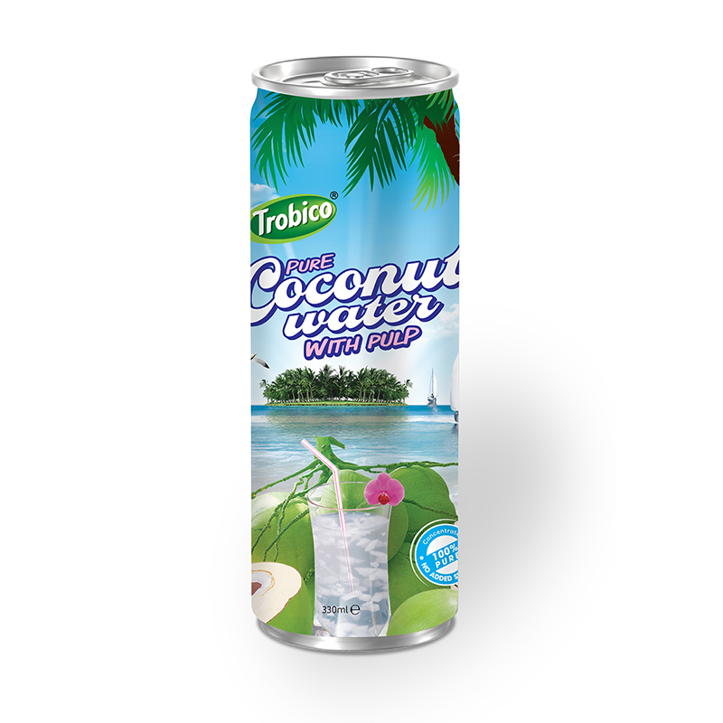 330ml sleek can coconut water with pulp Beverage Manufacturer