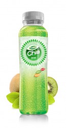 OEM High Quality 350ml Pet bottle Chia Seed with Kiwi Flavor