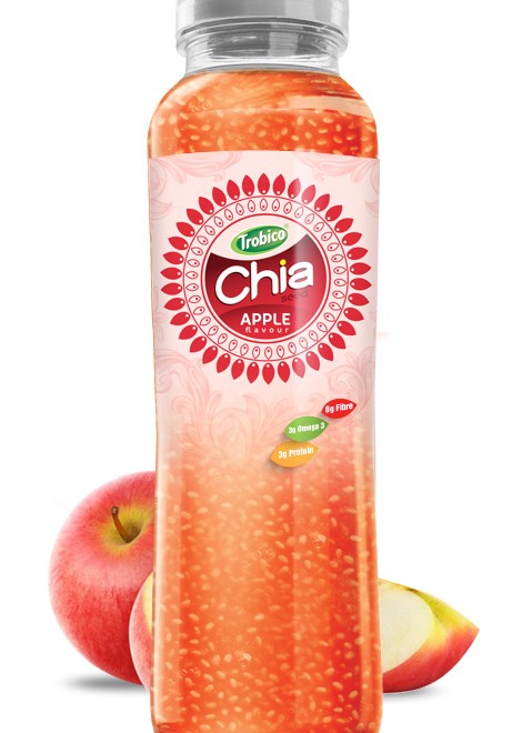 350ml Pet bottle Good Healthy Apple Flavor Chia Seed