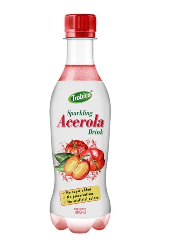 Sparkling Acerola Juice Drink 400ml Pet Bottle
