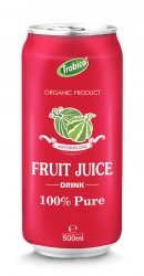500ml aluminum can 100% Pure Watermelon Fruit Juice