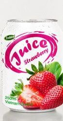 250ml short canned  High Qualty Beverage Strawberry Fruit Juice