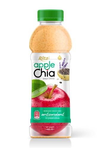 450ml Pet Bottle Apple Flavor Chia Seed Drink