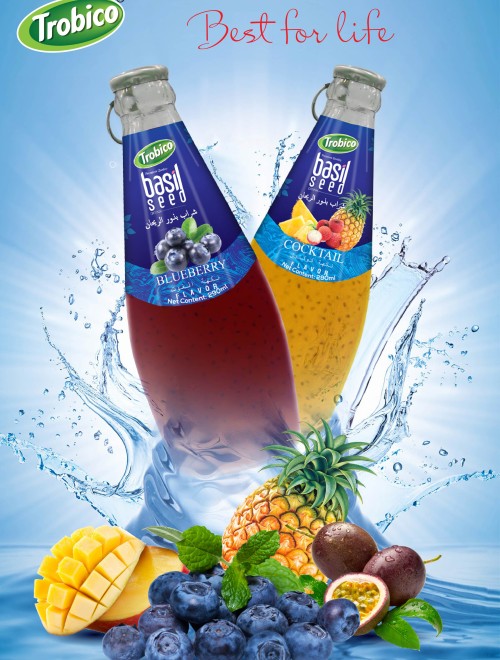 Basil seed  with juice