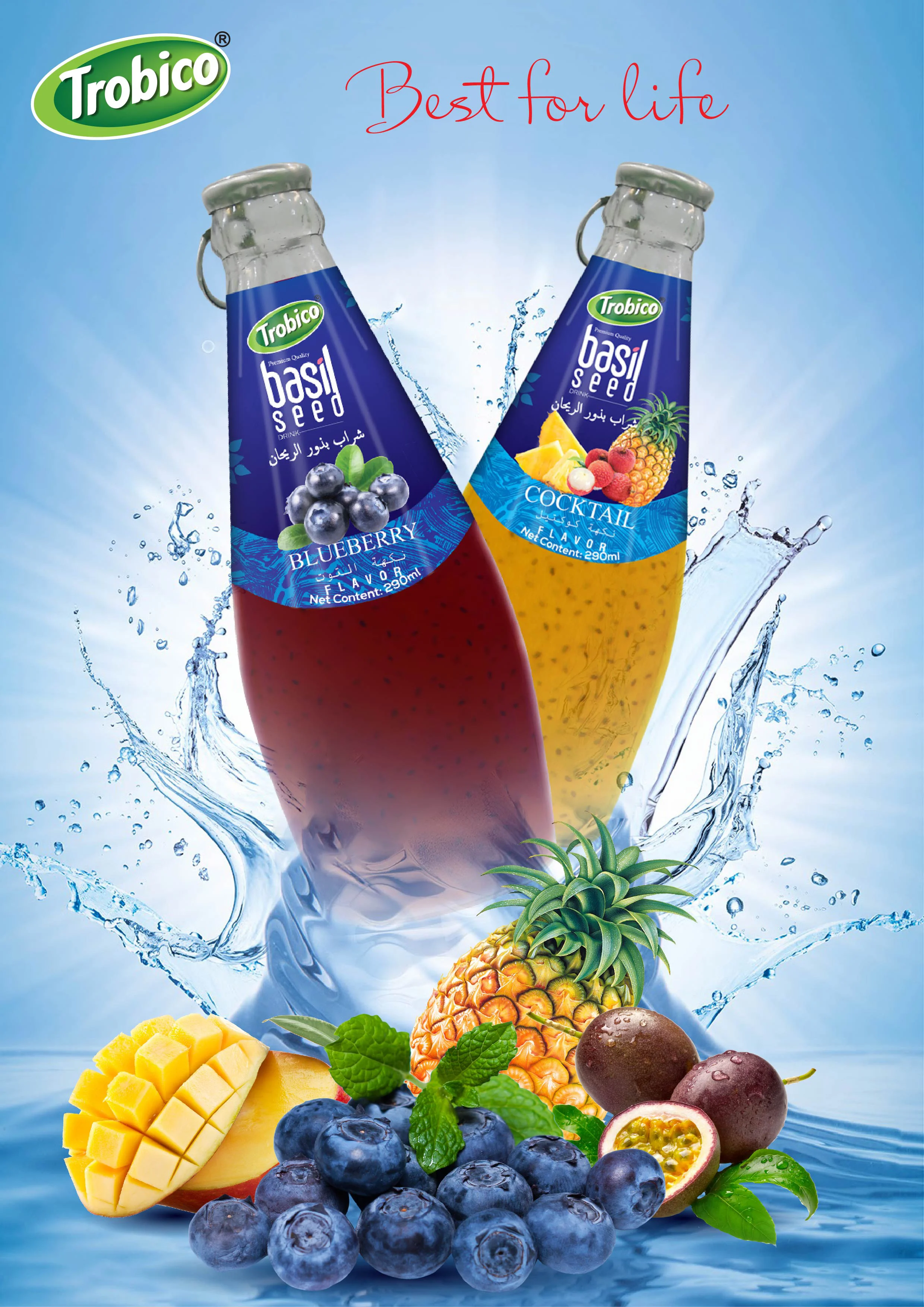 Basil seed with juice drink Beverage Manufacturer