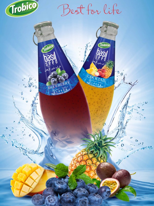 Basil seed  with juice
