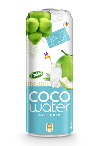 Pure Coconut Water 330ml alu sleek can Trobico Brand (or OEM) - CW062020