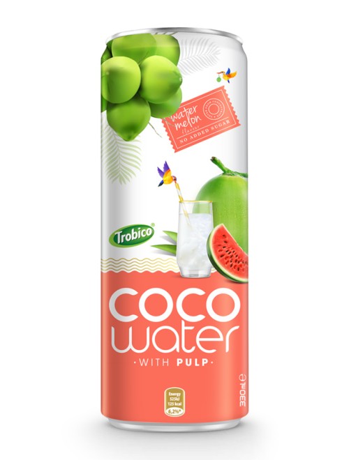 Coco water with pulp 330ml Trovico 02