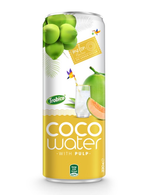 Coco water with pulp 330ml Trovico 04