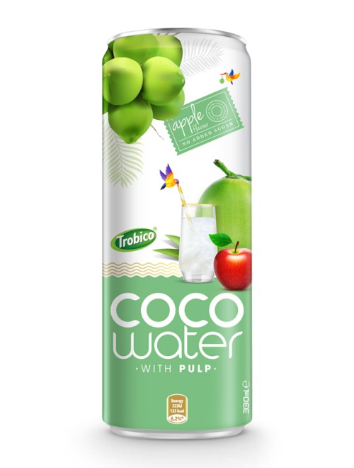 Coco water with pulp 330ml Trovico 05