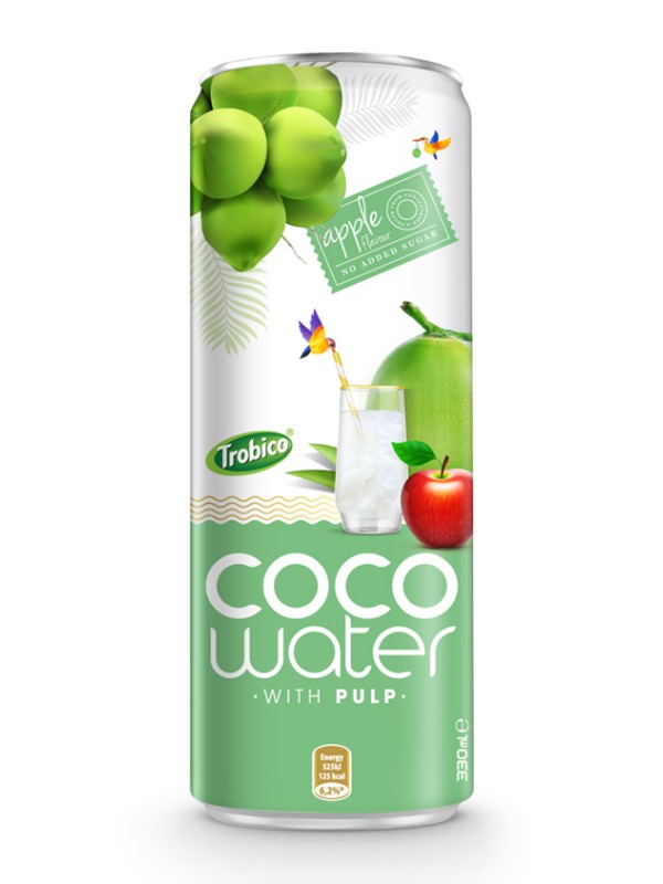 Coco water with pulp 330ml Trovico 05
