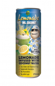 Coconut water with lemon