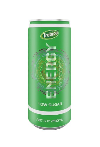 Energy drink label with carbonate 250ml