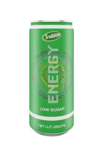 Energy drink label with carbonate 250ml