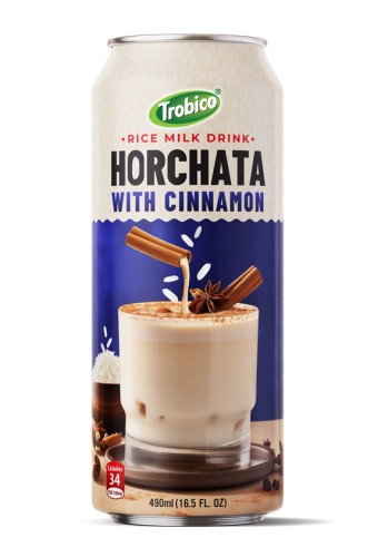 Trobico Rice Milk Drink Horchata With Cinnamon 16.5 Fl Oz Cans