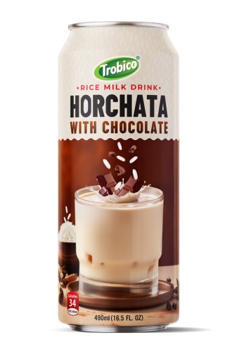 Trobico Rice Milk Drink Horchata With Chocolate 16.5 Fl Oz Cans