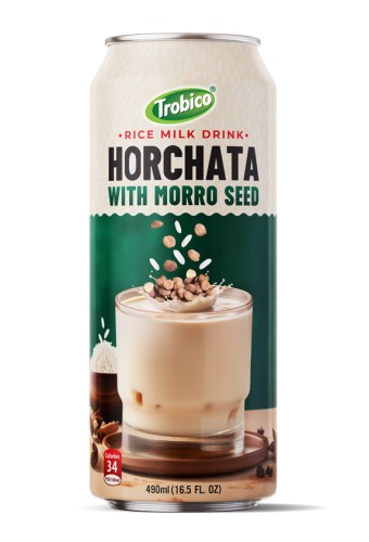 Trobico Rice Milk Drink Horchata With Morro Seed 16.5 Fl Oz Cans