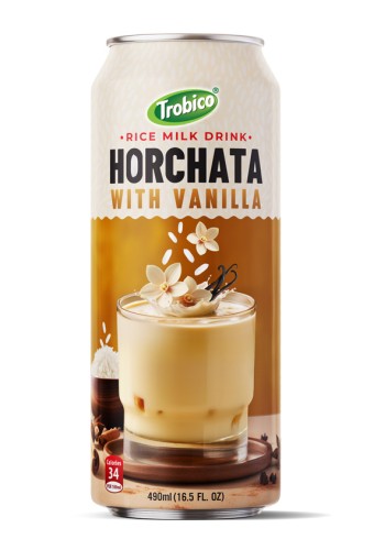 Trobico Rice Milk Drink Horchata With Vanilla 16.5 Fl Oz Cans