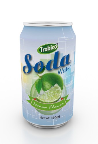 Manufacturers Beverage 330ml Aluminum can Lemon Flavor Soda Water