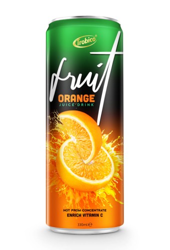 OEM Private Label Fruit Juice 330ml Orange Juice Drink
