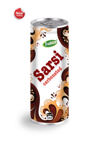 OEM beverage 330ml Aluminum can Carbonated Sarsi Drink
