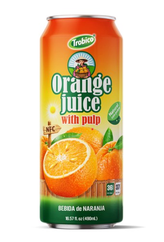 New Design Trobico 16.57 Fl Oz Cans Orange Juice With Pulp