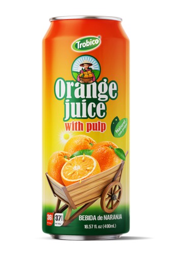 Trobico 16.57 Fl Oz Cans Orange Juice With Pulp
